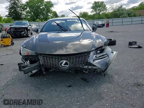 2015 Lexus RC 350 F Sport with VIN JTHSE5BC9F5005528, listed as a Copart auction lot 58136035 with 118,351 mi miles and Salvage title. Bid and sale history available at DreamBid. Image 13.