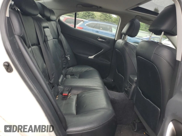 2006 Lexus IS 250 z VIN JTHBK262965013380, wystawiony jako Copart lot #58549385 z przebiegiem 129 686 mil mil oraz Tytuł czysty. Historia ofert i sprzedaży dostępna na DreamBid. Obrazek 10.