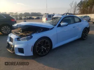 2023 BMW M2 with VIN 3MF13DM09P8D64590, listed as a Copart auction lot 44080105 with 0 mi miles and Salvage Title. Bid and sale history available at carsss.com. Image 1.