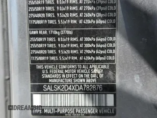 2013 Land Rover Range Rover Sport HSE Lux z VIN SALSK2D4XDA782876, wystawiony jako Copart lot #58363144 z przebiegiem 180 802 mil mil oraz Szkoda całkowita • Salvage title. Historia ofert i sprzedaży dostępna na DreamBid. Obrazek 14.