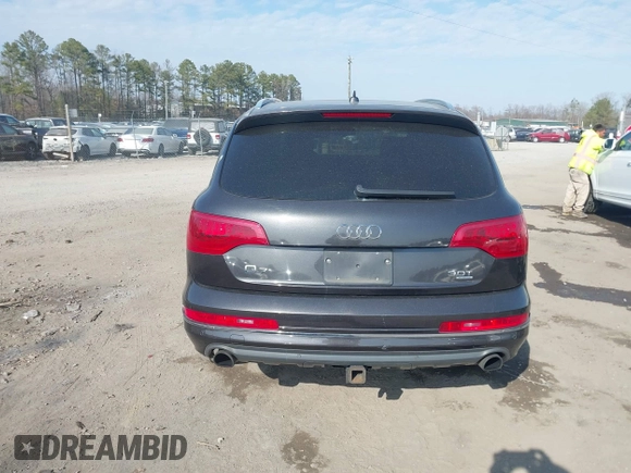 2014 Audi Q7 Premium Plus with VIN WA1LGAFE9ED001319, listed as a IAAI auction lot 41775171 with 144,711 mi miles and . Bid and sale history available at DreamBid. Image 16.