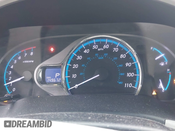 2013 Toyota Sienna XLE with VIN 5TDDK3DC5DS070243, listed as a IAAI auction lot 41162661 with 149,672 mi miles and . Bid and sale history available at DreamBid. Image 7.