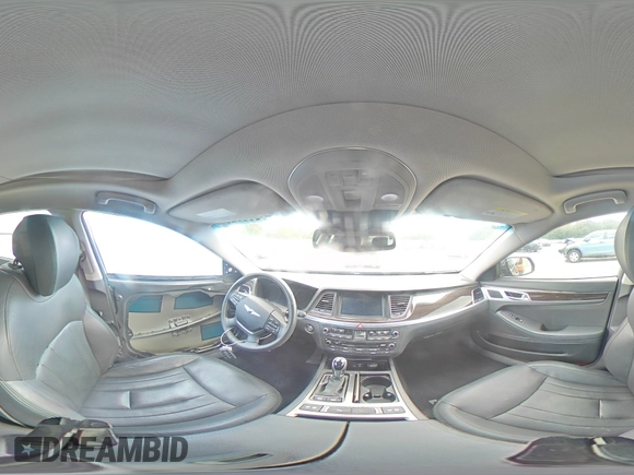 2017 Genesis G80 3.8L with VIN KMHGN4JE5HU195871, listed as a Copart auction lot 55962605 with 120,346 mi miles and Salvage title. Bid and sale history available at DreamBid. Image 14.