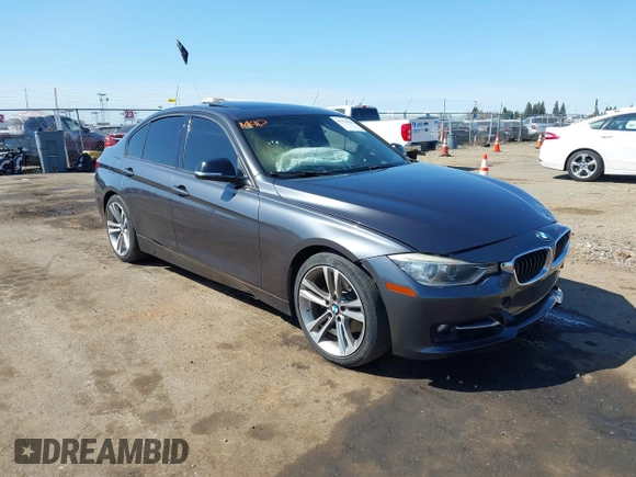2012 BMW 3 Series 328i with VIN WBA3A5C59CF345198, listed as a IAAI auction lot 41753828 with 135,726 mi miles. Bid and sale history available at carsss.com. Image 1.
