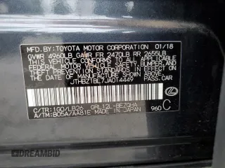 2018 Lexus GS with VIN JTHBZ1BL7JA014449, listed as a Copart auction lot 74606174 with 27,442 mi miles and Salvage Title. Bid and sale history available at carsss.com. Image 13.