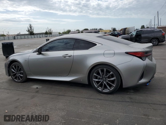 2021 Lexus RC with VIN JTHD85EC9M5006171, listed as a Copart auction lot 49482335 with 55,011 mi miles and Salvage Title. Bid and sale history available at carsss.com. Image 2.