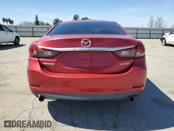 2015 Mazda 6 i Sport with VIN JM1GJ1U59F1210977, listed as a Copart auction lot 49446425 with 107,859 mi miles and Salvage Title. Bid and sale history available at carsss.com. Image 6.