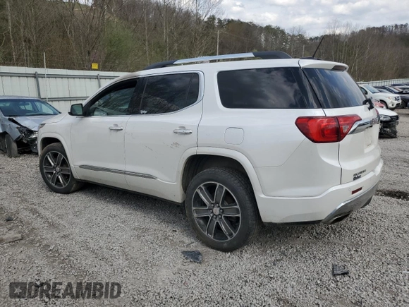 2017 GMC Acadia Denali z VIN 1GKKNXLS2HZ246656, wystawiony jako Copart lot #51754575 z przebiegiem Nie podano mil oraz Szkoda całkowita • Salvage title. Historia ofert i sprzedaży dostępna na DreamBid. Obrazek 2.