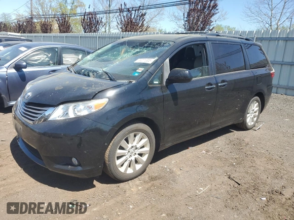 2015 Toyota Sienna Limited with VIN 5TDDK3DC6FS108792, listed as a Copart auction lot 55201005 with 98,616 mi miles and Salvage Title. Bid and sale history available at DreamBid. Image 1.