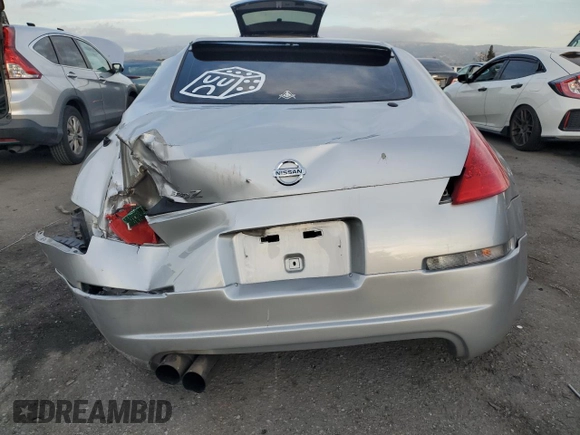 2006 Nissan 350Z Touring with VIN JN1AZ34D86M312967, listed as a Copart auction lot 41336695 with 193,652 mi miles and Salvage Title. Bid and sale history available at carsss.com. Image 6.