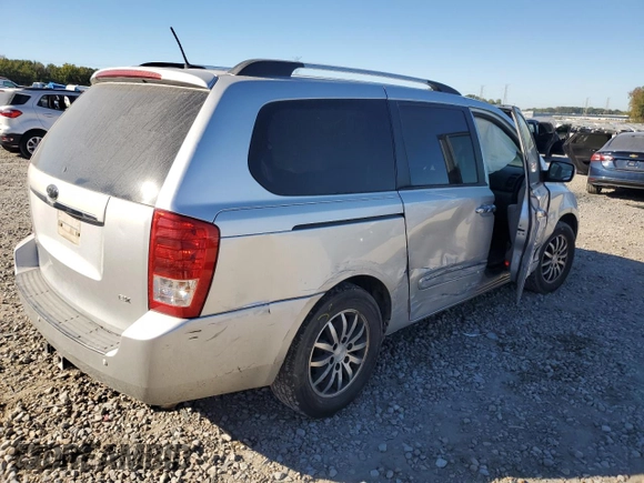 2012 Kia Sedona EX with VIN KNDMH4C70C6487793, listed as a Copart auction lot 76566304 with 286,616 mi miles and Salvage Title. Bid and sale history available at carsss.com. Image 3.