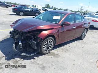 2023 Nissan Altima 2.5 SV with VIN 1N4BL4DV9PN360495, listed as a IAAI auction lot 42037083 with 56,788 mi miles. Bid and sale history available at carsss.com. Image 2.