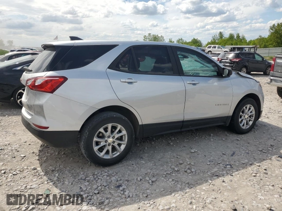 2020 Chevrolet Equinox LS z VIN 3GNAXHEV0LS686404, wystawiony jako Copart lot #58276075 z przebiegiem Nie podano mil oraz Nie do naprawy • Non repairable. Historia ofert i sprzedaży dostępna na DreamBid. Obrazek 3.