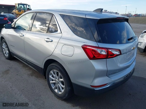 2020 Chevrolet Equinox LT with VIN 3GNAXKEV5LL272574, listed as a IAAI auction lot 41657340 with 58,043 mi miles. Bid and sale history available at carsss.com. Image 3.