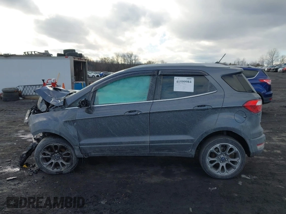2019 Ford EcoSport Titanium with VIN MAJ6S3KL4KC283605, listed as a IAAI auction lot 41599984 with 36,844 mi miles and . Bid and sale history available at DreamBid. Image 14.