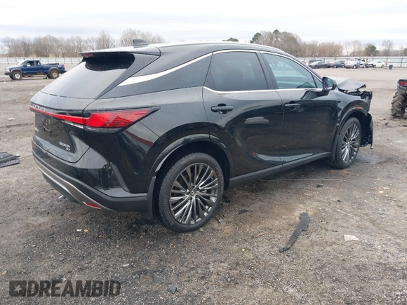 2025 Lexus RX with VIN 2T2BBMCA8SC068873, listed as a IAAI auction lot 41526107 with 342 mi miles. Bid and sale history available at carsss.com. Image 4.