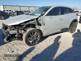 2018 Mazda CX-3 Touring with VIN JM1DKDC77J0329677, listed as a Copart auction lot 46796955 with 208,609 mi miles and Salvage Title. Bid and sale history available at carsss.com. Image 1.