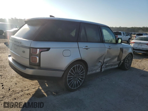 2020 Land Rover Range Rover P525 HSE with VIN SALGS2SE6LA589642, listed as a Copart auction lot 43607085 with 45,226 mi miles and Salvage title. Bid and sale history available at DreamBid. Image 3.