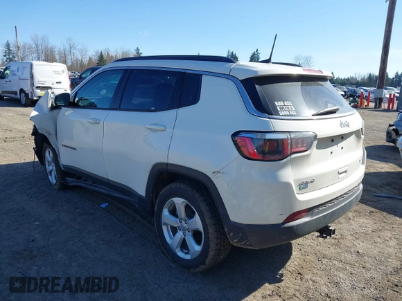 2020 Jeep Compass Latitude with VIN 3C4NJDBB8LT132715, listed as a IAAI auction lot 41756399 with 971 mi miles and . Bid and sale history available at carsss.com. Image 3.