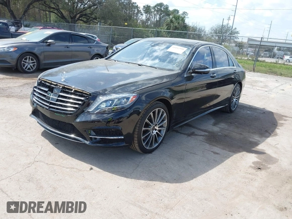2015 Mercedes-Benz S-Class S 550 with VIN WDDUG8CB7FA091561, listed as a IAAI auction lot 41452399 with 60,530 mi miles. Bid and sale history available at carsss.com. Image 2.