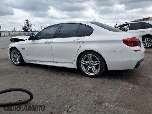 2014 BMW 5 Series 535d with VIN WBAXA5C58ED690402, listed as a Copart auction lot 48124575 with 153,702 mi miles and Salvage Title. Bid and sale history available at DreamBid. Image 2.