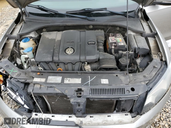 2012 Volkswagen Passat S with VIN 1VWAP7A3XCC017003, listed as a Copart auction lot 58579625 with 282,364 mi miles and Clean title. Bid and sale history available at DreamBid. Image 11.