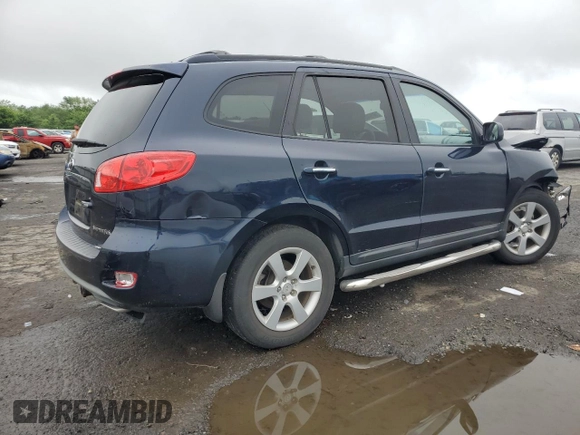 2009 Hyundai Santa Fe SE with VIN 5NMSH13E59H292644, listed as a Copart auction lot 60900555 with 205,048 mi miles and Salvage title. Bid and sale history available at DreamBid. Image 3.