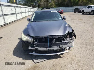2014 Infiniti Q50 Premium with VIN JN1BV7AP5EM681046, listed as a Copart auction lot 50008295 with 155,649 mi miles and Salvage Title. Bid and sale history available at carsss.com. Image 5.