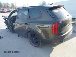 2022 Kia Telluride SX with VIN 5XYP5DHC2NG294489, listed as a IAAI auction lot 41898817 with 12,521 mi miles and . Bid and sale history available at DreamBid. Image 3.