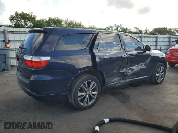 2013 Dodge Durango SXT with VIN 1C4RDHAG6DC659761, listed as a Copart auction lot 62268835 with 93,920 mi miles and Salvage title. Bid and sale history available at DreamBid. Image 3.