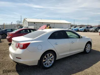 2013 Chevrolet Malibu LTZ with VIN 1G11H5SA1DF260368, listed as a Copart auction lot 50585225 with 125,255 mi miles and Salvage Title. Bid and sale history available at carsss.com. Image 3.