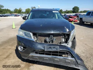 2016 Nissan Pathfinder SV with VIN 5N1AR2MN4GC606353, listed as a Copart auction lot 73476084 with 104,987 mi miles and Salvage Title. Bid and sale history available at carsss.com. Image 5.