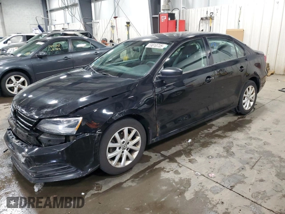2015 Volkswagen Jetta SE with VIN 3VWD17AJ8FM313749, listed as a Copart auction lot 59810735 with 137,911 mi miles and Salvage title. Bid and sale history available at DreamBid. Image 1.