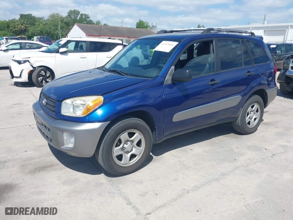 2003 Toyota RAV4 with VIN JTEGH20V430090767, listed as a IAAI auction lot 41955504 with 274,510 mi miles. Bid and sale history available at carsss.com. Image 17.