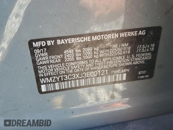 2018 MINI Countryman Cooper S z VIN WMZYT3C3XJ3E00121, wystawiony jako Copart lot #57341905 z przebiegiem 64 387 mil mil oraz Szkoda całkowita • Salvage title. Historia ofert i sprzedaży dostępna na DreamBid. Obrazek 12.