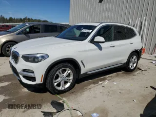 2019 BMW X3 xDrive30i with VIN 5UXTR9C55KLD90871, listed as a Copart auction lot 52802225 with 114,232 mi miles and Salvage Title. Bid and sale history available at DreamBid. Image 1.