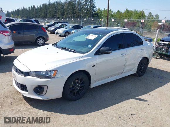 2017 Mitsubishi Lancer ES with VIN JA32U2FU5HU015258, listed as a IAAI auction lot 42121579 with 175,762 mi miles. Bid and sale history available at carsss.com. Image 2.