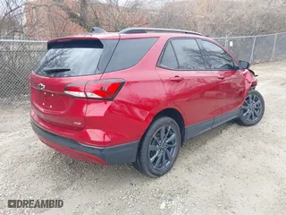 2024 Chevrolet Equinox RS with VIN 3GNAXMEG3RL353837, listed as a IAAI auction lot 41737896 with 8,942 mi miles. Bid and sale history available at carsss.com. Image 4.