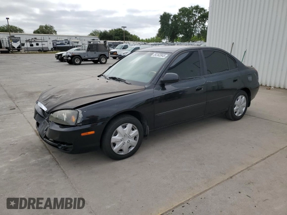 2004 Hyundai Elantra GLS z VIN KMHDN46D14U812275, wystawiony jako Copart lot #54163945 z przebiegiem 209 400 mil mil oraz Szkoda całkowita • Salvage title. Historia ofert i sprzedaży dostępna na DreamBid. Obrazek 1.