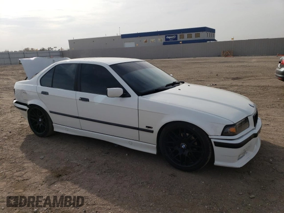 1997 BMW 3 Series 318i with VIN WBACC932XVEE56975, listed as a Copart auction lot 78348114 with 169,666 mi miles and Salvage Title. Bid and sale history available at carsss.com. Image 4.