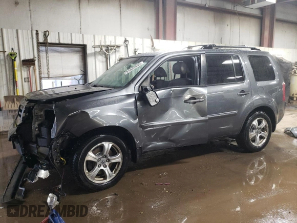 2012 Honda Pilot EX-L with VIN 5FNYF4H59CB017572, listed as a Copart auction lot 51532555 with 127,720 mi miles and Salvage Title. Bid and sale history available at DreamBid. Image 1.