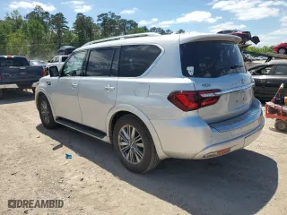 2020 Infiniti QX80 LUXE with VIN JN8AZ2NF1L9702318, listed as a Copart auction lot 53062565 with 97,175 mi miles and Salvage Title. Bid and sale history available at carsss.com. Image 2.
