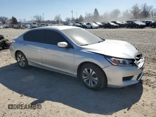 2015 Honda Accord Sedan LX with VIN 1HGCR2F34FA059248, listed as a Copart auction lot 47627735 with 76,779 mi miles and Salvage Title. Bid and sale history available at carsss.com. Image 4.