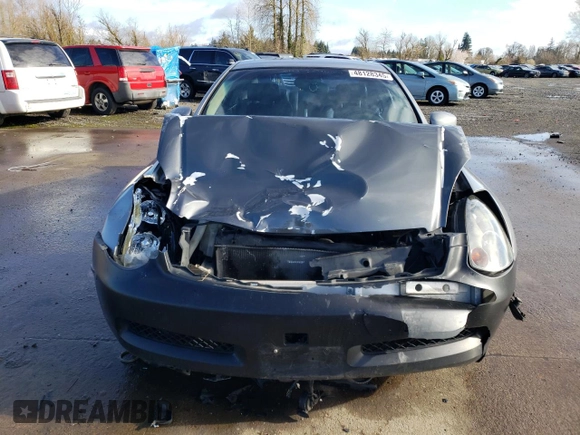 2004 Infiniti G35 w/Leather with VIN JNKCV54E64M812658, listed as a Copart auction lot 48128345 with 158,183 mi miles and Salvage Title. Bid and sale history available at DreamBid. Image 5.