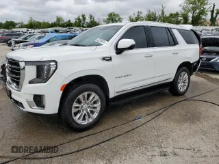 2022 GMC Yukon SLT with VIN 1GKS2BKT4NR257806, listed as a Copart auction lot 53239674 with 60,506 mi miles and Salvage Title. Bid and sale history available at carsss.com. Image 1.