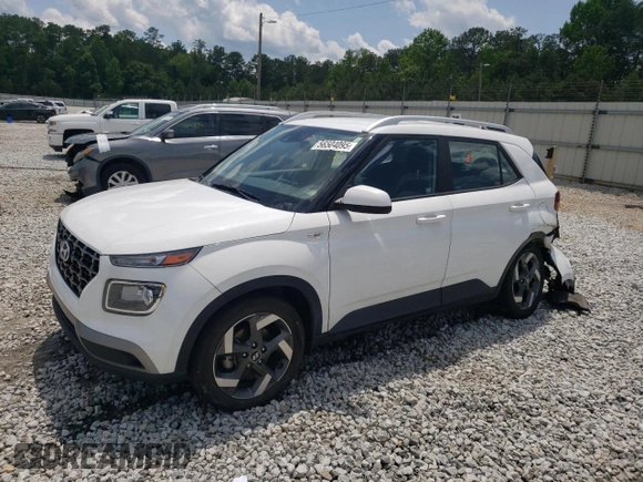 2021 Hyundai Venue SEL with VIN KMHRC8A32MU112797, listed as a Copart auction lot 56504095 with 59,662 mi miles and Salvage title. Bid and sale history available at DreamBid. Image 1.