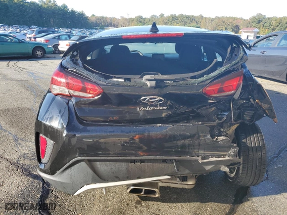 2019 Hyundai Veloster 2.0 with VIN KMHTG6AF1KU006380, listed as a Copart auction lot 71843883 with 48,291 mi miles. Bid and sale history available at carsss.com. Image 6.