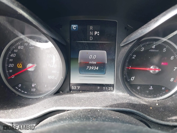 2019 Mercedes-Benz GLC with VIN WDC0G4KB3K1005332, listed as a IAAI auction lot 41774506 with 73,934 mi miles. Bid and sale history available at carsss.com. Image 15.