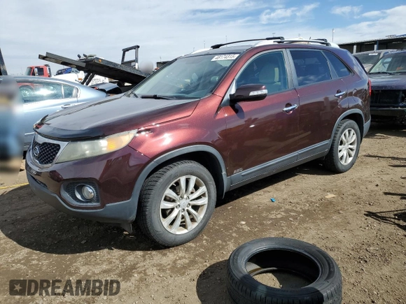 2011 Kia Sorento LX with VIN 5XYKTDA20BG136374, listed as a Copart auction lot 48174315 with 224,228 mi miles and Salvage Title. Bid and sale history available at carsss.com. Image 1.