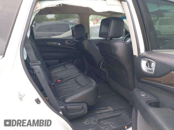 2015 Infiniti QX60 with VIN 5N1AL0MN0FC525886, listed as a IAAI auction lot 41861697 with 77,963 mi miles. Bid and sale history available at carsss.com. Image 8.
